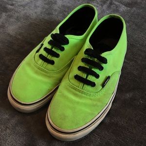Neon green Vans (KIDS SIZE 3.5)